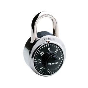 Master Lock マスターロック ダイヤル式南京錠 ブラック 1500JAD