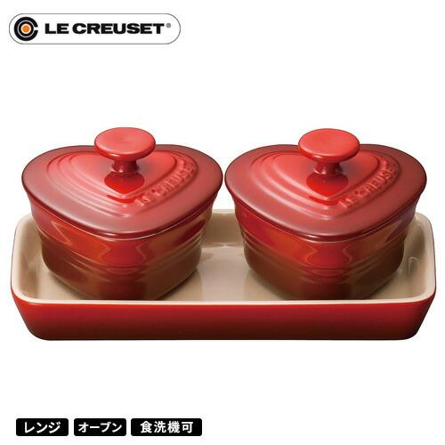 ル・クルーゼ Le Creuset プチ ラムカン ダムール セット チェリーレッド 910223-...