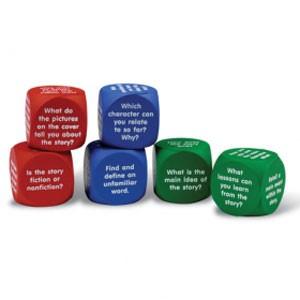 Learning Resources Reading Comprehension Cubes スポンジサイコロ 読解力強化 LER 7022