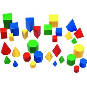 Learning Resources Mini GeoSolids 立体図形ブロック プラスチック製 LER 0913