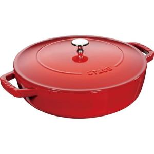 Staub（ストウブ） 鍋 26cm ブレイザー・ソテーパン チェリー 生涯保証