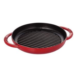 ストウブ staub ピュアグリル 26cm 黒 40509-377 グリルパン ih 鉄