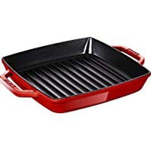 ストウブ staub ピュアグリル スクエア 23cm チェリー 40511-730 ストウブ staub ピュアグリル スクエア 23cm チェリー 40511-730