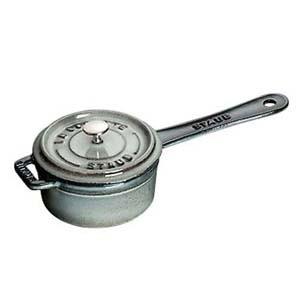 【美品】ストウブ staub スモールソースパン　10cm グレー 楽天市場】【生涯保証】ストウブ staub スモールソースパン 10cm