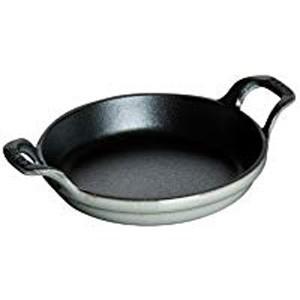 STAUB／ストウブ　スタッカブルディッシュ　 20cmブラック２枚組 Staub（ストウブ） ラウンドスタッカブルディッシュ 16cm ブラック ih