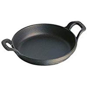 ストウブ staub オーバルスタッカブルディッシュ 21cm 黒 40509-391