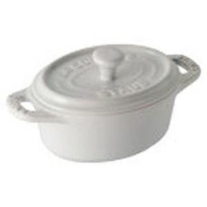 ストウブ staub セラミック オーバル ミニココット 11cm ホワイト 40511-089 日...