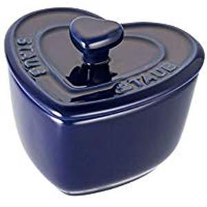 ストウブ staub エクストラミニ ハートココット 2個セット ブルー