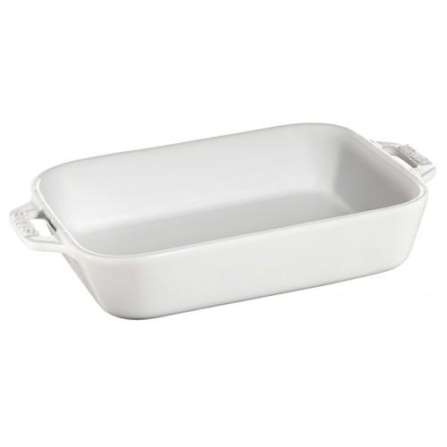 ストウブ staub レクタンギュラーディッシュ 20cm ホワイト 40508-589 耐熱容器 ...