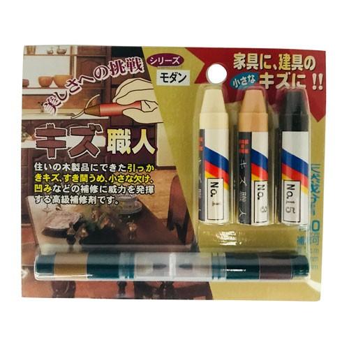 ハウスボックス キズ職人 クレヨンタイプ 3本入 モダン 3795090017 床 家具 廊下 階段...