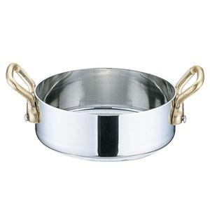 三宝産業 UK 18-8 プチパン 両手浅型鍋 蓋無 8cm