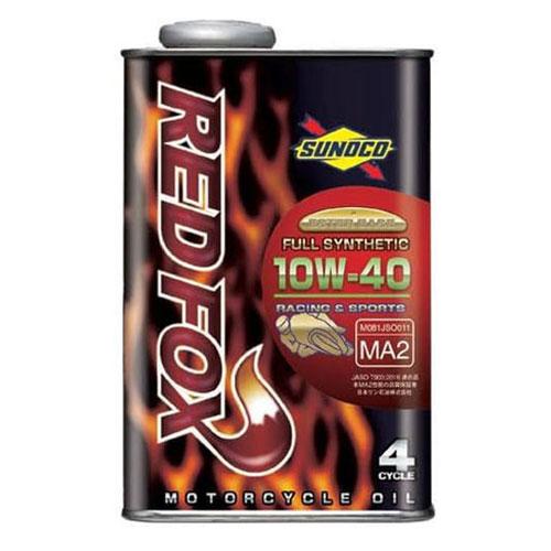 SUNOCO REDFOX 2輪用エンジンオイル RACING＆SPORTS 10w-40 1L F...