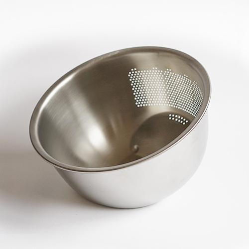 藤井器物製作所 3WAY 水切りボウル ステンレス 日本製 21.5cm 米とぎ ボウル ザル