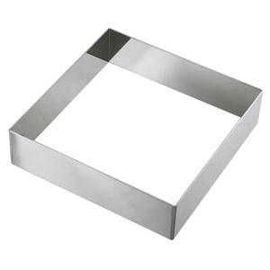 角 セルクル型 12cm × 高5cm 18-8 ステンレス : 馬嶋屋菓子道具店