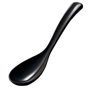 メラミン ピタれんげ 黒 57-5-BK レンゲ...の商品画像