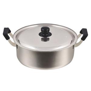 パール金属 両手鍋 28cm IH対応 大容量 だんらん ステンレス製 （ ガス