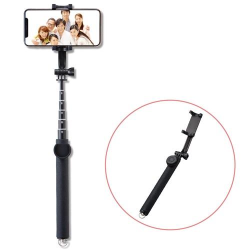 エレコム ELECOM Bluetooth自撮り棒 1m 回転ホルダータイプ ブラック P-SSB0...