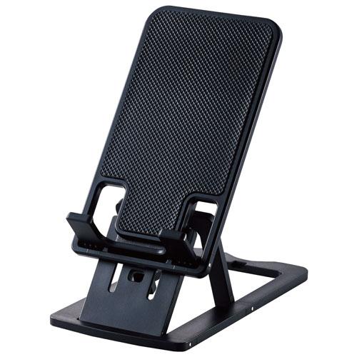 ポスト投函 エレコム ELECOM コンパクトスマホスタンド 充電しながら使用可能 ブラック P-D...