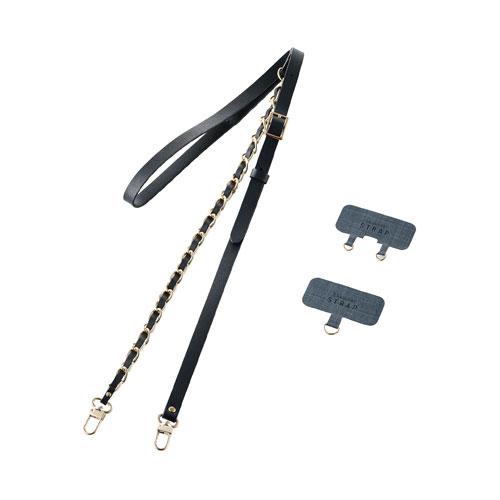 エレコム ELECOM スマホ ショルダー ストラップ 約55~68cm ストラップシート付 長さ調...