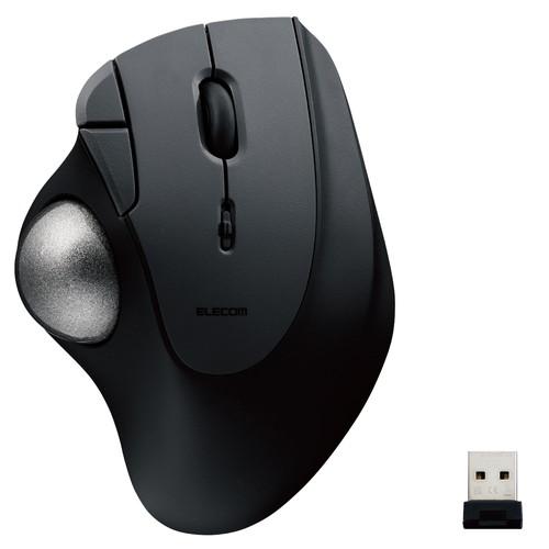 エレコム トラックボール マウス 無線 5ボタン 人工ルビーユニット エルゴノミクス Windows...
