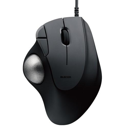 エレコム トラックボール マウス 有線 5ボタン 人工ルビーユニット エルゴノミクス Windows...