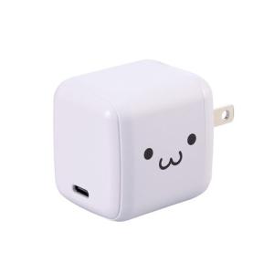 エレコム ELECOM USB Type-C 充電器 PD 65W PPS対応 高速充電 Windows PC iPhone iPad Android Nintendo Switch しろちゃん MPA-ACCP8565WFの商品画像