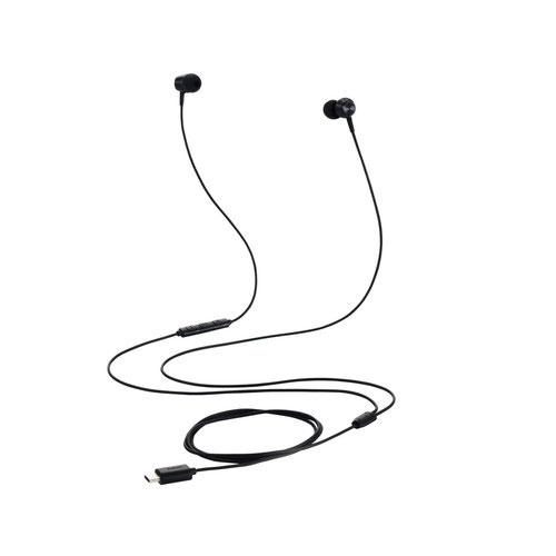 エレコム ELECOM タイプC イヤホン 有線 マイク付き カナル型 通話対応 USB Type-...