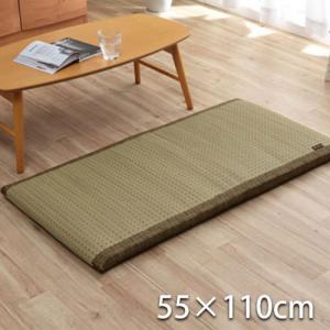 メーカー直送 イケヒコ 長座布団 くつろぎ い草 抗菌防臭 消臭 シンプル 小林製薬コバガード使用 約55×110cm ブラウン