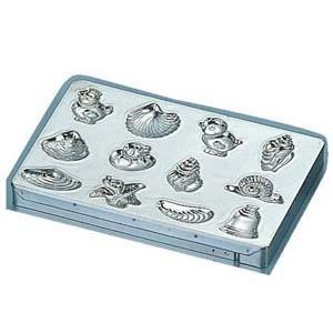 マトファ メタルチョコレートモルド 76618 深い魚シート8ヶ取