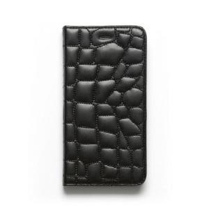 Zenus iPhone6 Plus Croco QuiltinG Diary ブラック Z5664i6P