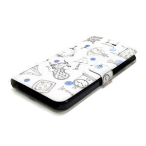 Happymori iPhone6/6s French Cafe Diary ブルー HM6645iP6S