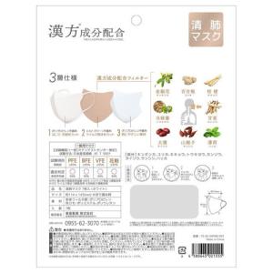 清肺マスク 7枚 白の詳細画像1