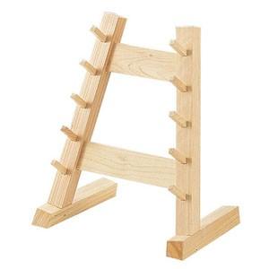 雅漆工芸 木製5段庖丁掛