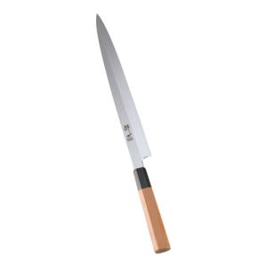 正真 柳刃包丁 約30cm 楽天市場】切付柳刃包丁 尺（刃渡り300mm）通常鏡面仕上げ 本刃付け
