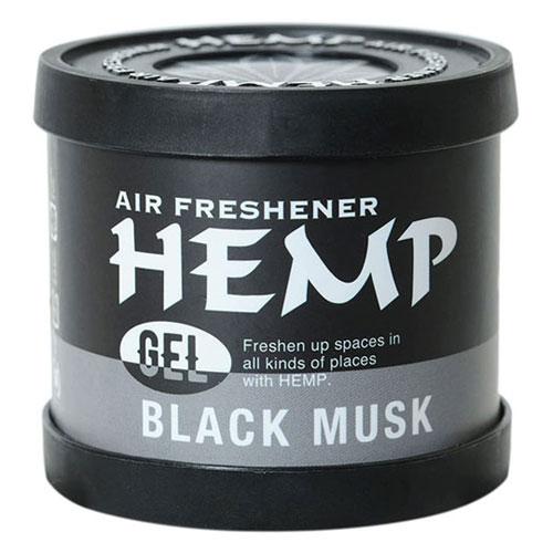HEMP ヘンプ ルームフレグランス エアーフレッシュナー ジェル ブラックムスクの香り 80g N...