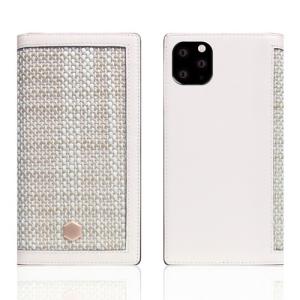 SLG Design iPhone 11 Pro Max 背面カバー型 Edition Calf Skin Leather Diary ホワイト SD17969i65Rの商品画像