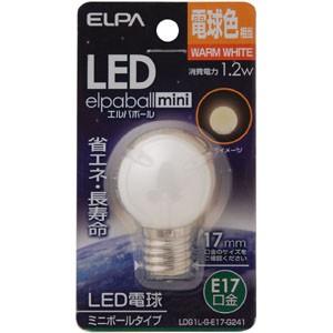 ELPA LED電球 G30型 E17 LDG1L-G-E17-G241