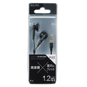 ELPA ステレオインナーホン 1.2M RD-NM12（BK）