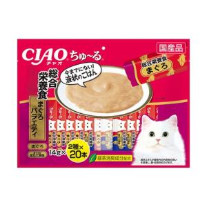 チャオ ちゅ〜る まぐろ・かつおバラエティ 4種 ( 14g*40本入 )/ ちゅ