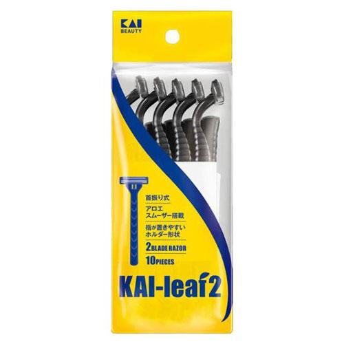 貝印カミソリ KAI leaf2 10本入