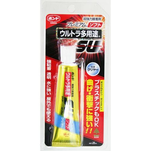 コニシ 建築現場施工用 ウルトラ多用途 S・Uプレミアム ソフト クリヤー 25ml #05141 ...