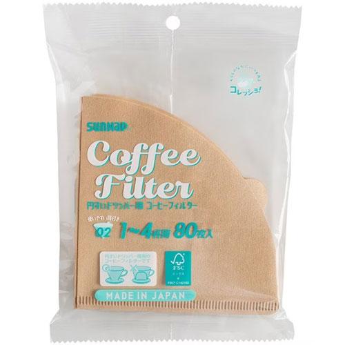 サンナップ FMX 円すいドリッパー用 コーヒーフィルター 80枚入 CO-HDCF02M