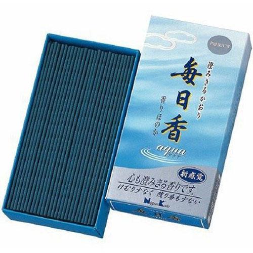 日本香堂 プレミアム毎日香 アクア 120g #15001 4180150