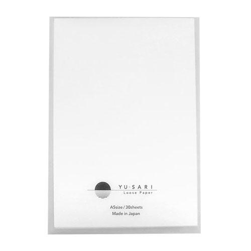 ナカバヤシ ゆうさり YU-SARI 万年筆向けルーズペーパー A5 無地 NYLS-A501-W