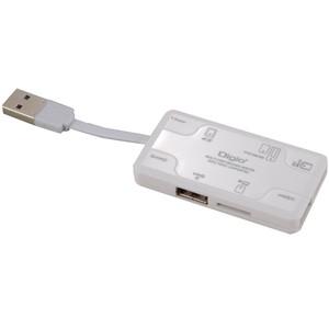 ナカバヤシ Digio2 USB2.0 マルチカードリーダー ホワイト CRW-5M53W