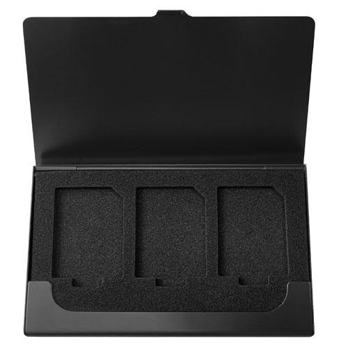 ナカバヤシ Digio2 アルミ製メモリーカードケース SD 3枚収納 ブラック MCC-2201B...