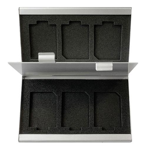 ナカバヤシ Digio2 アルミ製メモリーカードケース SD 6枚収納 シルバー MCC-2204S...