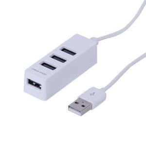 ナカバヤシ Digio2 USB2.0 4ポートハブ 1.2m ホワイト UH-2414W