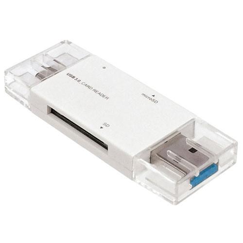 ナカバヤシ Digio2 USB3.0 Type-Cカードリーダー/ライター SD+microSD用...