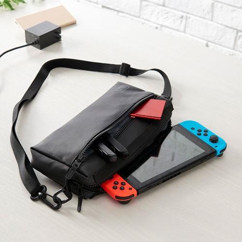 ナカバヤシ Digio2 FIX IN SWITCH ショルダーポーチ ブラック SZC-SWI07...